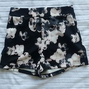 Express High Waisted Floral Shorts